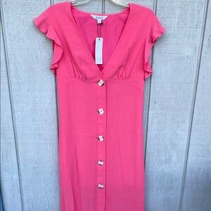 BB Dakota Pink Button-Down Dress